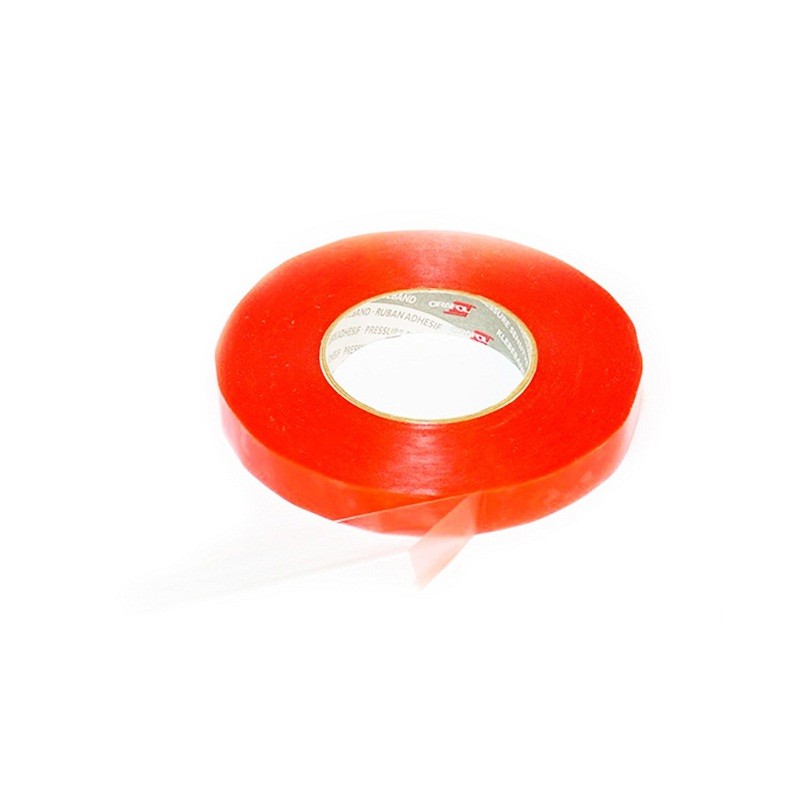 Banda dublu adeziva din poliester, transparenta, suprafete aspre si structurate 10 m 25 mm - imagine 3